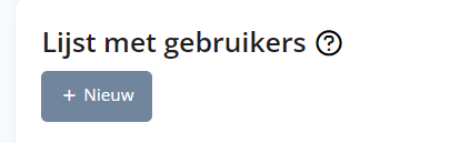 gebruiker toevoegen