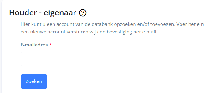 e-mail eigenaar